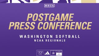 Washington Softball Postgame Press Conference  NCAA Regionals [upl. by Agle]