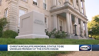 Christa McAuliffe memorial statue to be unveiled Monday at the Statehouse [upl. by Rehpotsyrk]