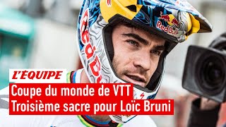 Coupe du monde de VTT  Loïc Bruni remporte le classement général pour la 3e fois [upl. by Anipsed585]