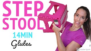 Household Step Stool Glute Workout  How to use a Step Stool for a Workout [upl. by Supen]