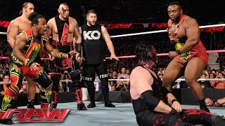 Demon Kane vs Seth Rollins – Lumberjack Match Raw – 12 Oktober 2015 [upl. by Delora]