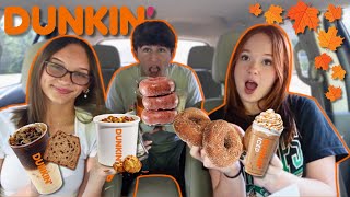 DUNKIN FALL MENU REVIEW [upl. by Annej20]