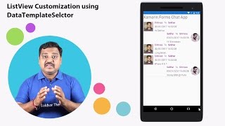 Xamarin Forms ListView Customization using DataTemplateSelector [upl. by Selwin476]