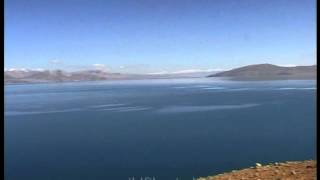 Mansarovar Lake with Mount Kailash in Tibet [upl. by Aleyam]