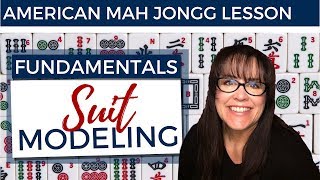 American Mah Jongg Lesson Fundamentals 4 Suit Modeling mock card [upl. by Zolly357]