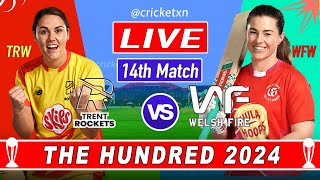 Live TRW vs WFW 14th Match The Hundred W 2024  Trent Rockets Women vs Welsh Fire Women [upl. by Eelirem]