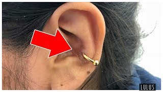 Super Painful Messed Up Conch Piercing [upl. by Almond]