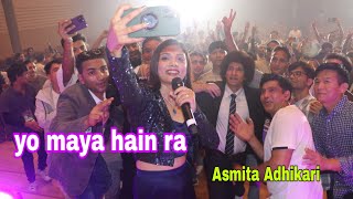 Asmita Adhikari  yo maya hain ra live South Korea 2024 [upl. by Ylek]