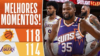 Suns vencem Lakers na 1ª VEZ DE LEBRON E BRONNY juntos na prétemporada da NBA I MELHORES MOMENTOS [upl. by Naul649]