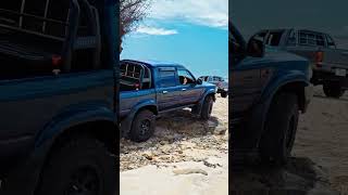 One Of The Few Beaches You Can Drive On An Oki hilux hiluxoffroad toyota [upl. by Yennep]