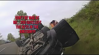 Detained Child Trafficking Suspect Steals DHS Vehicle Then Wrecks it During High Speed Pursuit [upl. by Airotcivairam104]