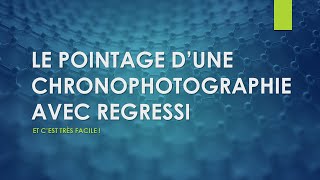 Le pointage dune chronophotographie avec Regressi 🖥️ et cest super facile  😄 [upl. by Else]