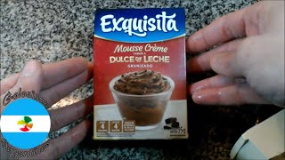 Exquisita Mousse Creme sabor Dulce de Leche Granizado [upl. by Enelyar856]