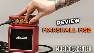 Teste Mini Amplificador Marshall MS2C MS2R MS2  Musica Center [upl. by Naedan]