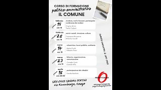 corso formazione politicoamministrativa il Comune  quinta serata [upl. by Bamby]