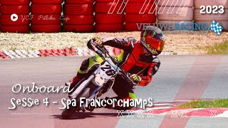 Onboard Karting Spa Francorchamps  18 mei 2023  YCF Pitbike trainingssessie 4 [upl. by Aenit]