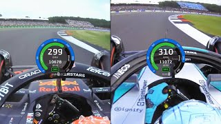 Silverstone pole 2024 vs 2023 How 2024 lost S1 but still won massively [upl. by Oninrutas382]