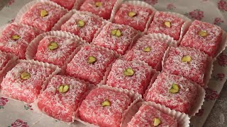 Easy NariyalCoconut Barfi 😍 Recipe By Chef Hafsa [upl. by Hocker511]