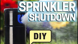 How to Winterize Sprinklers DIY Step by Step  Blowout the Pipes [upl. by Mcferren]