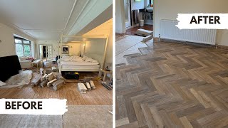 StepbyStep Installation Guide for Grey Haze Oak Herringbone Engineered Wood Flooring [upl. by Arhaz]