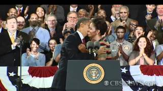 Obama gushes over how quotcutequot first lady is [upl. by Nnyllatsyrc]