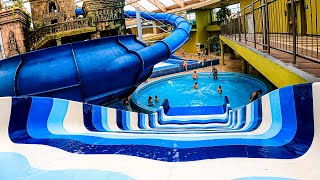 Family WaterSlide at Aquaworld Resort Budapest [upl. by Gardol53]