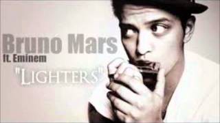 Bruno Mars ft Eminem Lighters Instrumental LYRICS [upl. by Warrin]