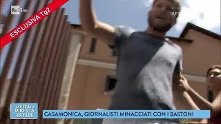 Parla Floriana Bulfon giornalista aggredita dai Casamonica  La vita in diretta estate 18072018 [upl. by Felten]