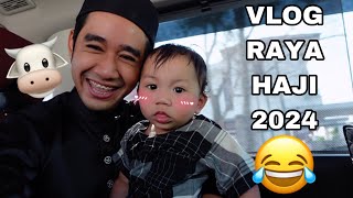 VLOG RAYA HAJI AIDILADHA 2024 😂 KERETA BAU TAIK LEMBU 🐮 [upl. by Jarret]