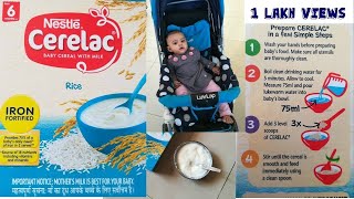 Cerelac for 6 months plus baby  Nestle Cerelac Rice  Baby Food [upl. by Nowahs]