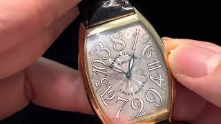 Franck muller 本人應該係在公司最後嘅創作亦都係最多人想玩18k yg 7851 crazy hours￼ [upl. by Slayton]