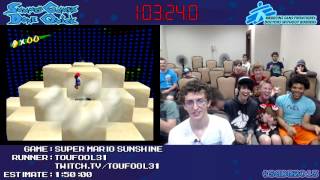 Super Mario Sunshine GCNWii  Speed Run 13951 by Toufool SGDQ 2013 [upl. by Esereht]