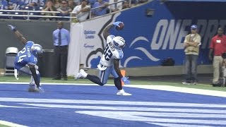 Delanie Walker Recaps 30yard TD at Detroit on September 18 2016 [upl. by Siramaj]