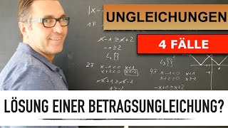 Wie löse ich eine Betragsungleichung  Absolutbeträge  zeichnerische Lösung einer Ungleichung [upl. by Dieterich]