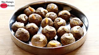 Healthy Oats Laddu Recipe  No OilNo Ghee  How To Make Oats Ladoo With Jaggery  Skinny Recipes [upl. by Garrek]