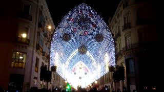 Malaga Christmas lights 2017 [upl. by New]