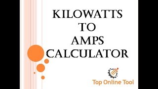 kw to amps calculator three phase  kw to amps 3 phase motor  electrical formula in hindi [upl. by Stanfield]