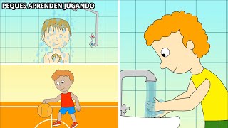 Hábitos saludables para niños Video de Peques Aprenden Jugando [upl. by Aznarepse932]