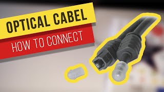 How to connect optical cable to Samsung TV  Soundbar [upl. by Ostap]