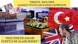 İngiltere’de market fiyatları asgari ücret ne kadar Asgari ücretle neler alabilirsiniz [upl. by Weiler]