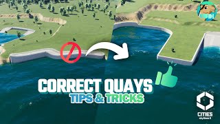 EASY Quay Tutorial Tips amp Tricks Cities Skylines 2 [upl. by Aldred]