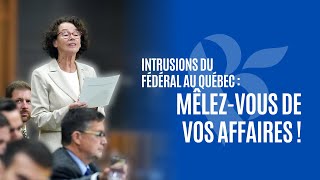 Intrusions du fédéral au Québec  Mêlezvous de vos affaires [upl. by Remark]