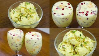 2 EASY CUSTARD DESSERT RECIPE I CUSTARD ICE CREAM amp FRUITS CUSTARD l NOven [upl. by Shepherd]