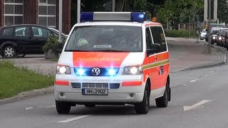 KLF mit Landsignal amp HLF Feuerwehr Hamburg F21 [upl. by Latoye745]