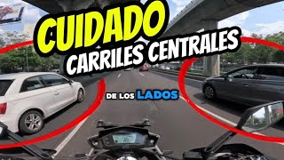 TIPS PARA NOVATOS  IR EN CARRILES CENTRALES  MOTOCICLISTAS [upl. by Rolat]