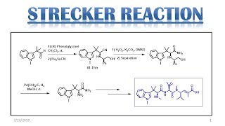 Strecker Reaction [upl. by Ferino395]