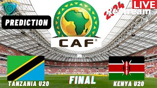 Tanzania vs Kenya LIVE CECAFA U20 Africa Nations Cup 2024 Qualifiers FINAL [upl. by Smoot]