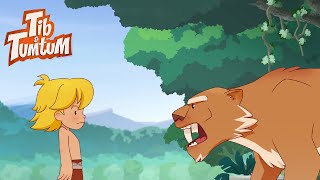 Sabertooth  Tib and Tumtum  Full Episode  Dinosaur Adventure Friendship  Cartoon for kids [upl. by Idnym]