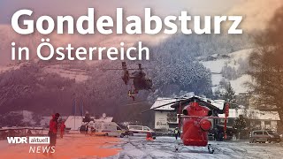 Gondelabsturz in Österreich im Ötztal  vier Schwerverletzte  WDR Aktuelle Stunde [upl. by Natelson854]