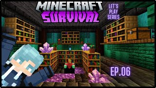 Building a Enchanting Room  Minecraft 121 Survival Lets Play Series Ep06 [upl. by Stromberg]